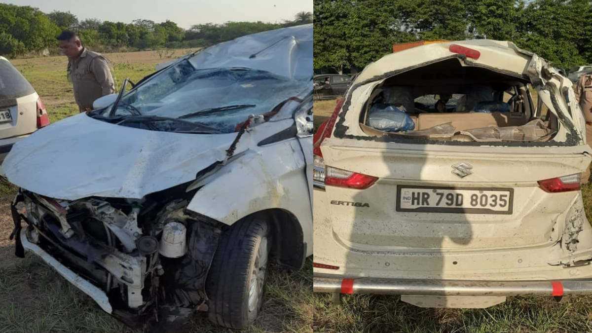 यमुना एक्सप्रेसवे पर दर्दनाक हादसे में हरियाणा पुलिस की महिला हेड कांस्टेबल व चालक की मौत